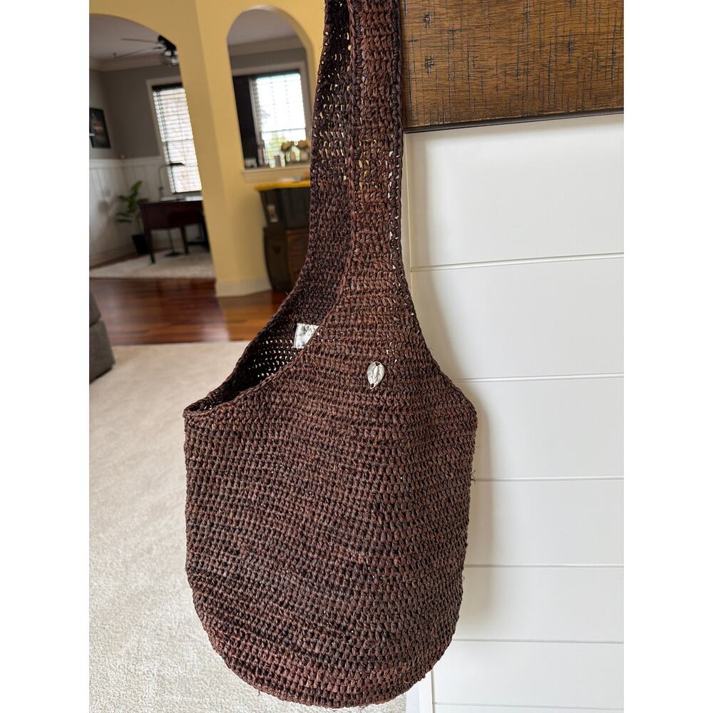 Helen Kaminski Brown Woven Shoulder Bag